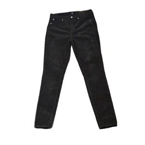 GAP Womens‎ Size 12 Tall True Skinny Black Corduroy Pants NEW